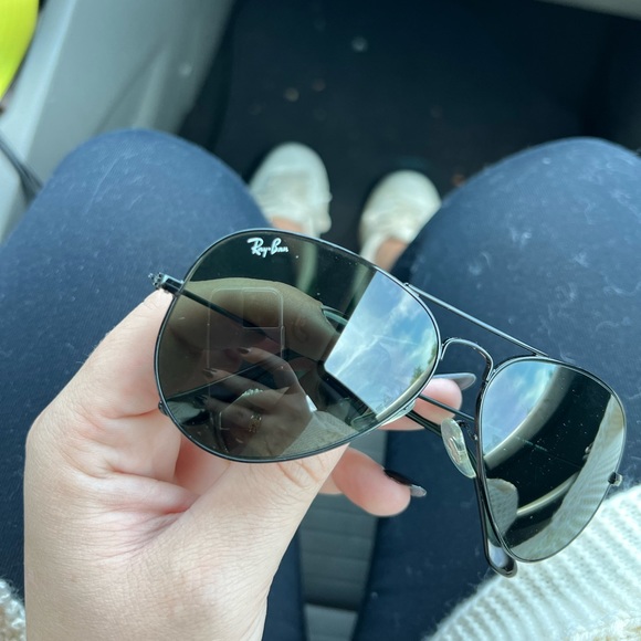 Ray Ban aviator total black sunglasses - Picture 2 of 6